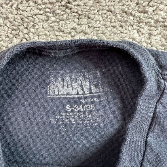 Marvel Loki Shirt Mens Small Black Green Short Sleeve Super Hero Villain - Picture 4 of 8